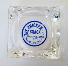 1960's Chicken Shack Restaurant Ashtray Red Bluff CA Mint Cond. picture