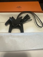 Hermès Rodeo Pegasus PM Bag Charm Black Noir Leather New Rare Bag Accessories picture