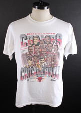 Vintage 1991 Chicago Bulls NBA Champs Basketball T-Shirt Mens Size XL USA picture