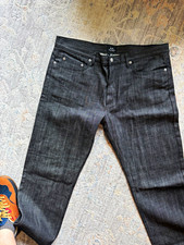 A.P.C. New Standard black slub. Sz 36 x 29 picture