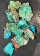 Natural Gem Hard Blue Diamond Turquoise  44 Grams Mixed Color Rough Hubei picture