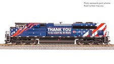 BRDWAY LTD HO EMD SD70ACe DIECAST/SOUND/SMOKE MRL ESSENTIAL WORKER #4404 PN 8673 picture