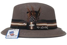 Danny De La Paz Signature Brown Lowrider Fedora Hat Mens By Summit Hats picture