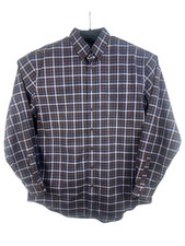 Nordstrom Mens XL Tall Smartcare Plaid Dress Shirt Burgundy Blue Button Down picture