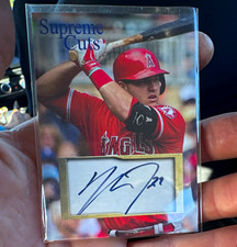 Topps Supreme Cuts Mike Trout Los Angeles Angels Autograph Card #21 picture