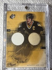 2000-01 SPx Winning Materials Mario Lemieux #ML (MEM) picture