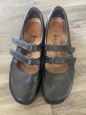 Footprints By Birkenstock Size 9 Mary Jane Double Strap Black Portugal Casual picture