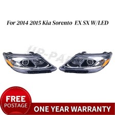 For 2014 15 Kia Sorento EX SX Front Halogen Headlight Assembly Left+Right W/LED picture
