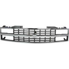 Grille For 1988-93 Chevy C K 1500 Chrome Shell With Black Insert Dual Headlight picture
