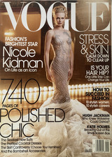 NICOLE KIDMAN September 2003 VOGUE Magazine KATIE HOLMES HUGH JACKMAN 740 Pages picture