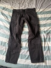 G STAR RAW P-3 CARGO TRAINER PANTS MENS 34 BLACK PRE-OWNED picture