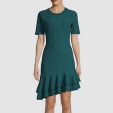 Diane Von Furstenburg | Adeline Ribbed Asymmetric Dress picture