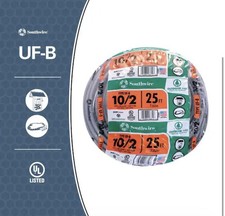 Southwire 25ft 10 AWG 3-Conductor Electrical Wire Type UF-B 10/2 picture