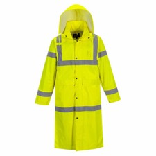 Portwest UH445 Mens Waterproof Raincoat Hi Vis Reflective Lightweight 48