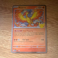 Pokemon TCG Celebrations Moltres 21/102 Holo Rare 120 HP English 2021 picture