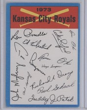 1973 Topps Baseball #NNO Kansas City Royals Team Checklist picture