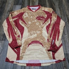 Answer Racing Jersey Men's Large Long Sleeve MX Moto Red And Gold Music DJ picture