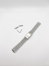 For Omega Replacement 18mm Beads Of Rice Vintage Watch Strap Stainless Steel picture