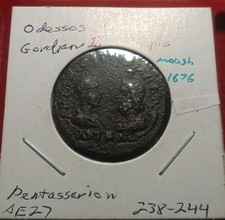 Moesia Inferior, Odessus, Gordian III, A.D. 238-244. Æ Pentassarion & Serapis picture