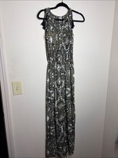 Cienna Women’s Ellie Tassel Tie Sleeveless Maxi Dress Size Small NWT picture
