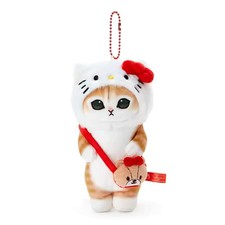Sanrio x Mofusand Hello Kitty Mascot keychain Plush from Japan picture