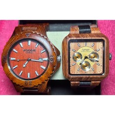 PREMIUM WOODEN WATCH BUNDLE (2 TIMEPIECES) picture
