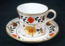 Stunning Royal Crown Derby Gadroon Rose Cup Saucer picture