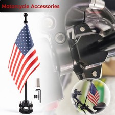1*Motorcycle Bike American USA Flag pole Luggage Rack Mount For Yamaha Universal picture
