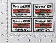 4 Lot Vintage Ford Motor Company Motorcraft Oil Speeding Racer Decals Stickers picture