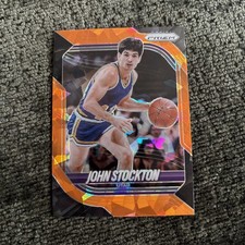 JOHN STOCKTON 2025-26 PANINI PRIZM BASKETBALL ORANGE PULSAR /175 #158 JAZZ Q5588 picture