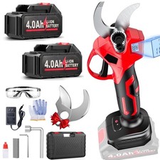 21V Electric Pruning Shears 2Pcs Motor Rechargeable Batteries Pruner LCD Display picture