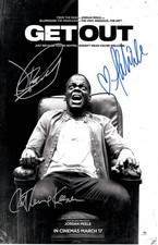 GET OUT Signed Poster 11x17 Daniel Kaluuya, Allison Williams, and Catherine Keen picture