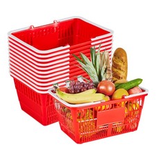Uimoso Stackable Shopping Baskets with Handles - Set of 12 for Retail Use picture