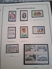 US Commemorative Stamps Years 1935 -1985 total 1092 stamps Mint and uncirculated picture