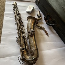 VINTAGE WURLITZER AMERICAN Stencil Saxophone Nickel/Silver picture