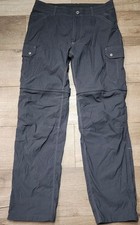 Kuhl Pants Mens 34W 32L Gray Renegade Convertible Stealth Hiking Cargo Outdoor picture