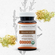 Secrets Of The Tribe Organic Yellow Dock Capsules, 500 mg picture