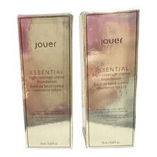 JOUER Essential High Coverage Cream Foundation CAVIAR 20ml LOT OF 2 picture