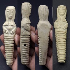 Near Eastern Antiquities Beautiful Old Ancient Bactrian Deity Statue Figurine picture
