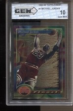 1993-94 Michael Jordan Topps Finest #1 Gem Mint 10 Chicago Bulls GOAT MVP HOF picture