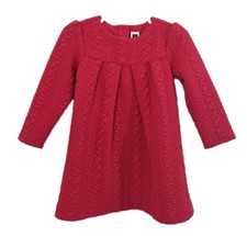 JANIE AND JACK Red Holiday Dress Size 18-24 Months picture