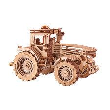 Wood Trick Tractor Wooden 3d Mechanical Model Kit Puzzle Toy DIY Gift picture