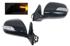 NEW Manual Fold LED Signal Side Mirror Black For 2003~04~05~2009 Toyota 4Runner picture