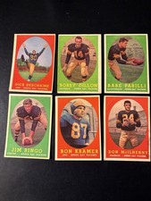1958 Topps Football Lot 6 Dif ALL PACKERS VG To Ex-NM Jim Ringo HoF PIN picture