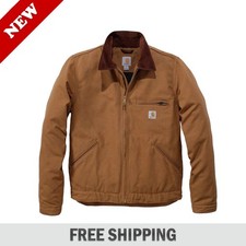Carhartt Iconic J01 Duck Detroit Jacket Blanket Lined Mens Work Coat / FULL SIZE picture