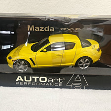 AUTOart Performance 1:18 Mazda RX-8 2003 Diecast Model Car Yellow w/ Stand picture