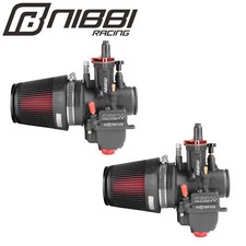 NIBBI PWK 32MM Dual Carburetor Air filter Kit For Honda CB450 CB500T 1968-1976 picture