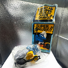 Schleich The Smurfs Super-Smurf Chain Gang Figurine 6722 Boxed 1980 picture