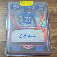 2023 Panini Certified Rookie Signatures Zach Evans Auto Red #RS-19 /75 picture