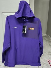 Nike LSU Tigers Men's XL Quarter Zip Sideline Hoodie Jacket  IH9936-547 NEW/TAGS picture